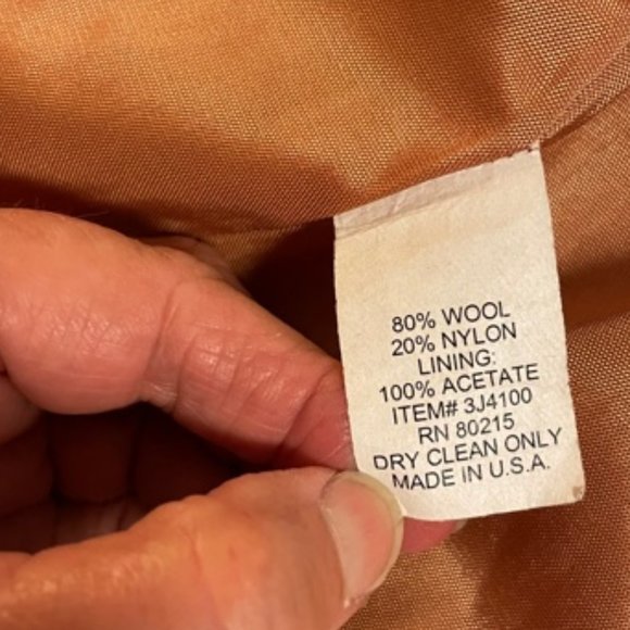 Women's Tan Hooded Toggle Coat, fits size 10 or 12 - Picture 7 of 7